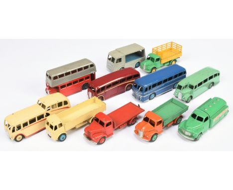 Dinky Toys mixed group of Commercial/ Public Service Vehicles to include (1) 280 Observation Coach, (2) 441 Studebaker "Castr