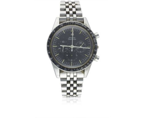 A GENTLEMAN'S STAINLESS STEEL OMEGA SPEEDMASTER "ED WHITE" CHRONOGRAPH BRACELET WATCH CIRCA 1967, REF. ST 105.003-65  Movemen