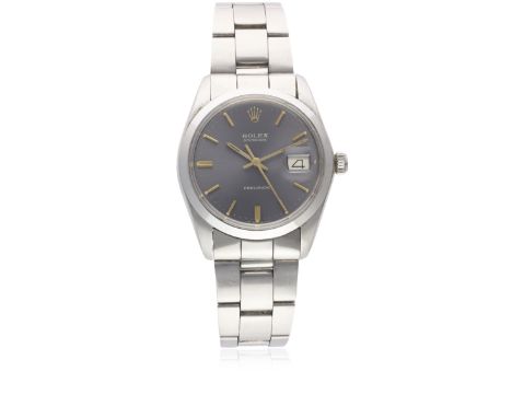 A GENTLEMAN'S STAINLESS STEEL ROLEX OYSTERDATE PRECISION BRACELET WATCHCIRCA 1971, REF. 6694Movement: 17J, manual wind, cal. 