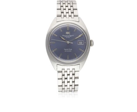 A RARE GENTLEMAN'S STAINLESS STEEL IWC YACHT CLUB AUTOMATIC BRACELET WATCH CIRCA 1971, REF. R811 AD RETAILED BY BEYER Movemen