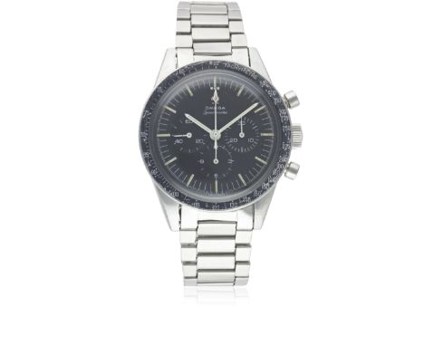A RARE GENTLEMAN'S STAINLESS STEEL OMEGA SPEEDMASTER "ED WHITE" CHRONOGRAPH BRACELET WATCH CIRCA 1967, REF. ST 105.003-65  Mo
