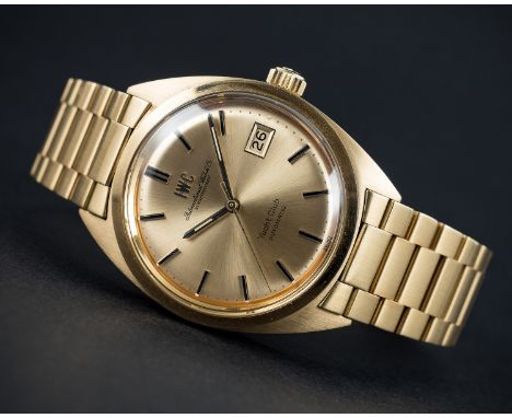 A FINE GENTLEMAN'S 18K SOLID GOLD IWC YACHT CLUB AUTOMATIC BRACELET WATCH CIRCA 1970 Movement: Automatic, cal. 8541B, signed 