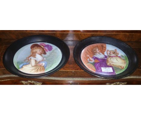 A Portrait Plate of The Duchess of Devonshire & Companion. 