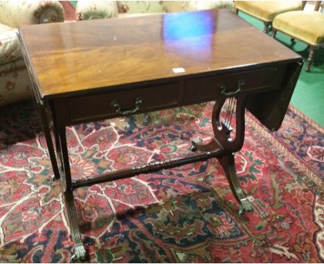 Additional Lot – Not in Catalogue: Lot 132B: A Mahogany Sofa Table, 20th Century, of neat proportions.