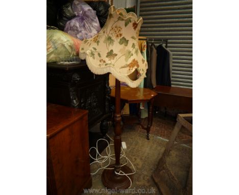A Mahogany Standard Lamp (no shade present)