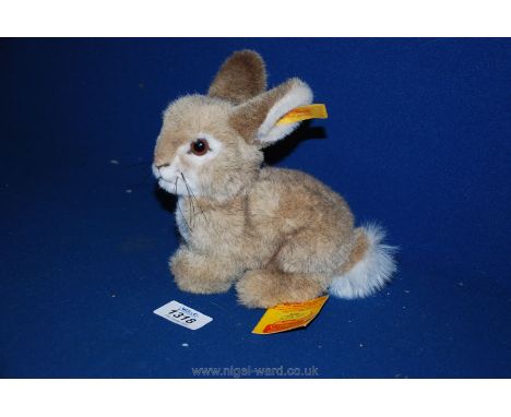 A Steiff Rabbit 'Darwili Haze;, nos. 2974/16, 7" tall, originally purchased at Harrods.