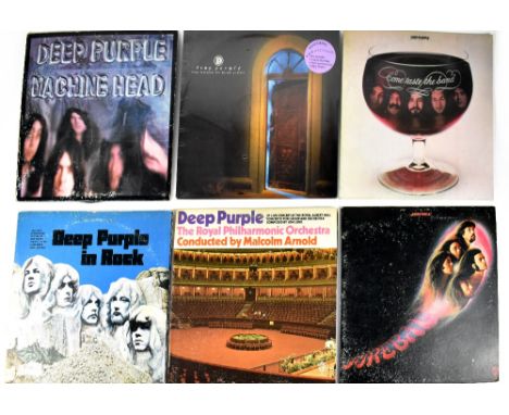 Six albums by Deep Purple, all US pressings, including 'The House of Blue Light', sealed, 'Machine Head', 'Come Taste the Ban
