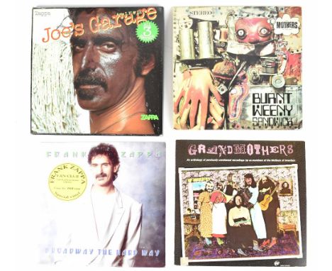 Four Frank Zappa LPs to include 'Joe's Garage' box set, 1990 UK pressing, three LPs boxed, 'Broadway the Hard Way' limited ed