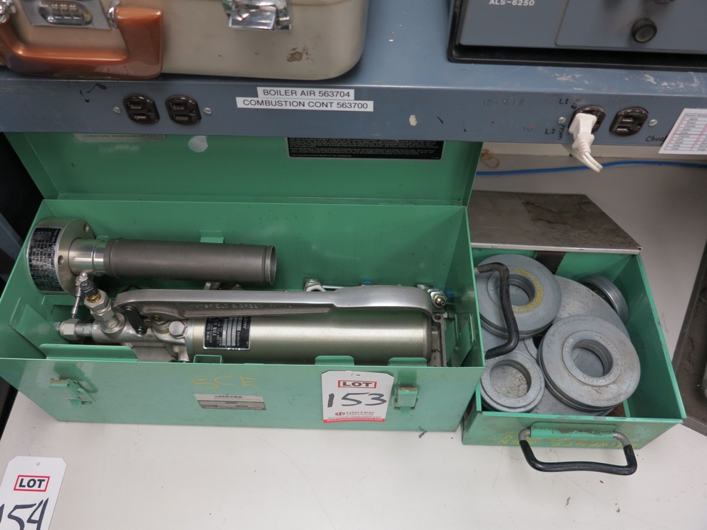 AMETEK TWIN SEAL PRESSURE PUMP, FOR OIL SERVICE, MODEL R50, W/ CASE