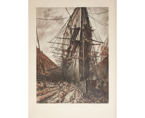 Colour lithograph, pub. Country Life Ltd, MCMXVII, the set of six prints within original folio,unframed (Dimensions: 56cm x 8
