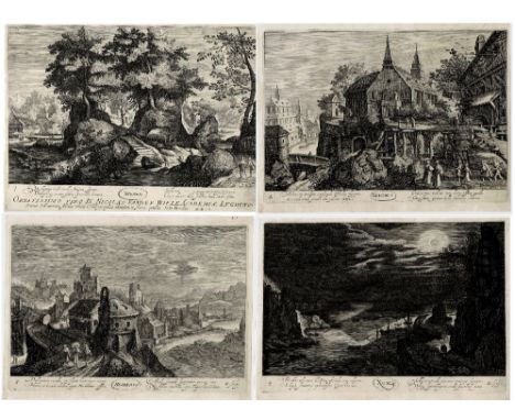 Pieter Stevens, Hendrik Hondius - Times of the day - complete series (4)  /  Description:  The complete series in outstanding