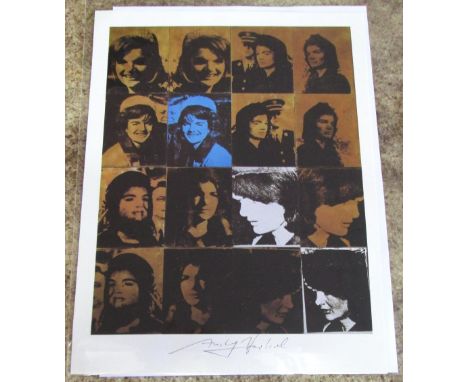 ANDY WARHOL (American, 1928-1987) 'Multiple Jackie O's', lithograph, 29cm x 23cm, signed.