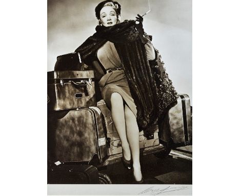 CORNEL LUCAS (1920 - 2012)  Marlene Dietrich, 1948. gelatin silver print, signed in pencil by the photographer in pencil with