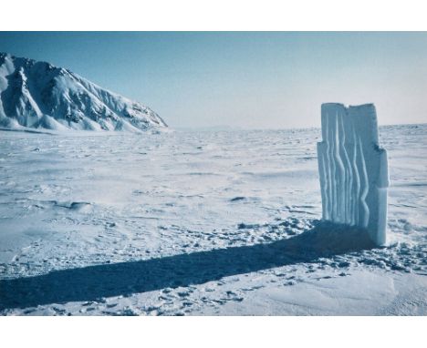 ANDY GOLDSWORTHY  (b. 1956)  Snow Wall  2 April  Touching North, 1989.
cibachrome print, edition of 7, mounted, titled, dated