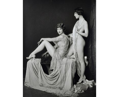 ALFRED CHENEY JOHNSTON  (1884 - 1971)  
Cutter Sisters,  [Zeigfield Girls] ca. 1922.  gelatin silver print, captioned 'Cutter