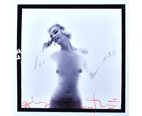 BERT STERN  (1929 - 2013)  
Marilyn, Hotel Bel-Air, Los Angeles, 1962.  Limited Edition Fine Art Print, 2004. signed, titled,