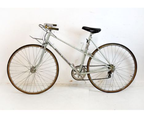 Vintage lady's bicycle - French Gitane steel framed cycle having Mafac pacer centre pull brakes, Super Maxy crank set, curren