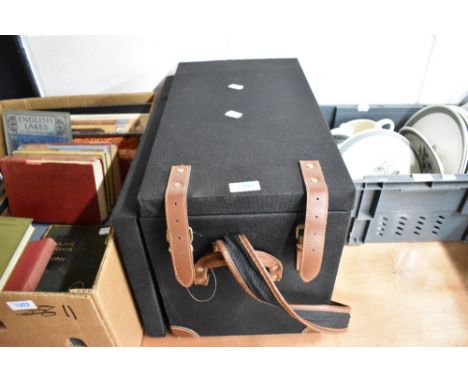 A modern picnic storage hamper with accessories