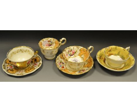 A H R Daniel cup and saucer, c.1827; a Yates cup and saucer c.1825; etc 