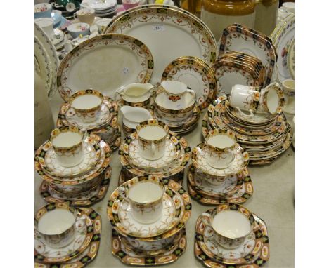 Teawares - an associated tea service in the Imari palette including Royal Albert , Sutherland china;  etc qty 