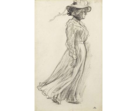 THÉO VAN RYSSELBERGHE (1862-1926)Silhouette de Madame Georges Flé (Laure Flé) stamped with the artist's atelier stamp (lower 