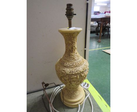 RESIN ORIENTAL STYLE TABLE LAMP BASE .