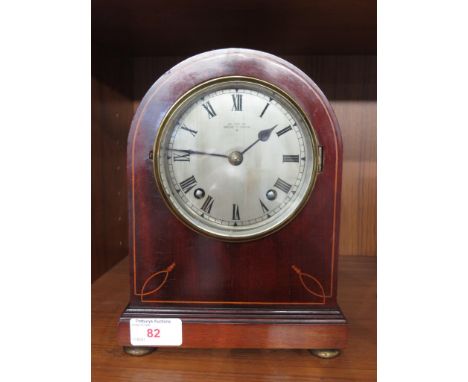 MAHOGANY CASED JAYS OF OXFORD STREET MANTEL CLOCK.