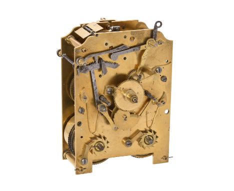 A Regency twin fusee bracket clock movementUnsigned, second quarter of the 19th centuryWith five pillars, twin chain fusees, 