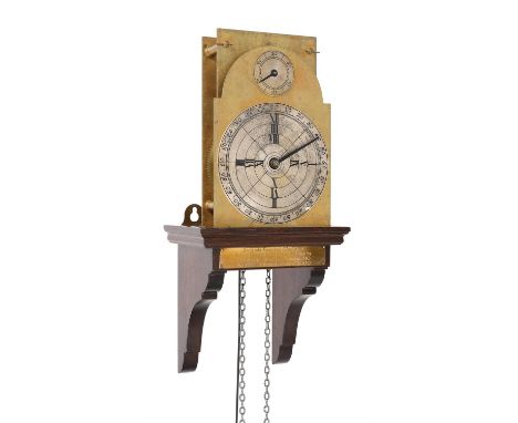 A weight-driven three-wheel 'Franklin' wall timepieceThwaites and Reed Limited, London, third quarter of the 20th centuryThe 