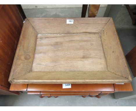 A rustic pine dough trough 