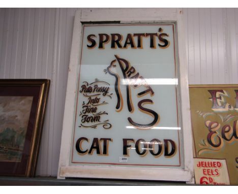 A painted Spratt's sash window