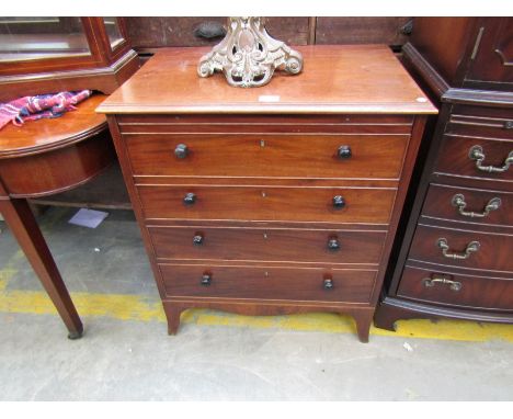 A George III mahogany commode 