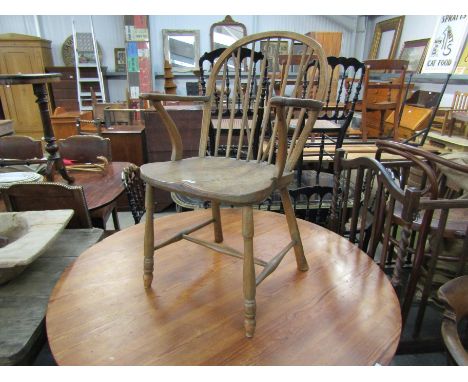 An 18th Century stick-back Windsor chair