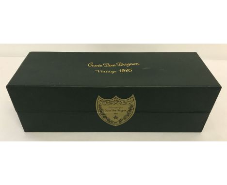 A 75cl bottle of Cuvee Dom Perignon Champagne 1995. In original sealed box. Unbroken label to front, name and vintage in gold