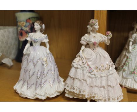 TWO ROYAL WORCESTER FIGURES 'THE FAIREST ROSE' AND 'THE LAST WALTZ' 
