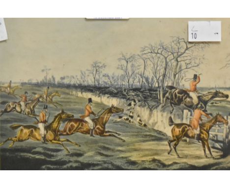 After Henry Thomas Alken (British, 1785–1851) A collection of three colour prints depicting hunting and equestrian scenes - '