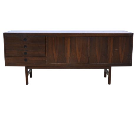 ROBERT HERITAGE, (British, 1927-2008) for ARCHIE SHINE, Hamilton rosewood sideboard, of rectangular form, with cutlery drawer