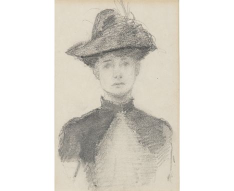 Walter Frederick Osborne RHA ROI (1859-1903) Portrait of a Lady Wearing a Bonnet Pencil, 12 x 8cm (4¾ x 3'') Provenance: Ms. 