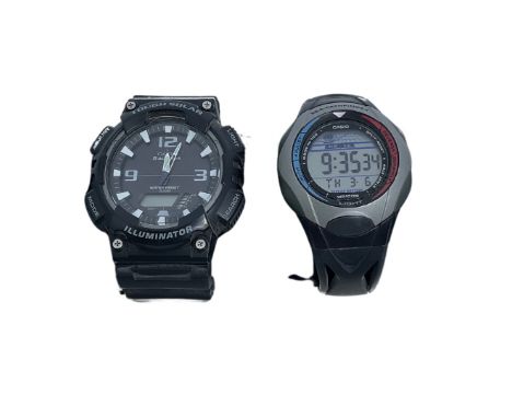 Two Casio Watches. To include a Casio Sea-Pathfinder Watch and a Casio 5 Alarms Solar Watch.  Both watches are in good condit