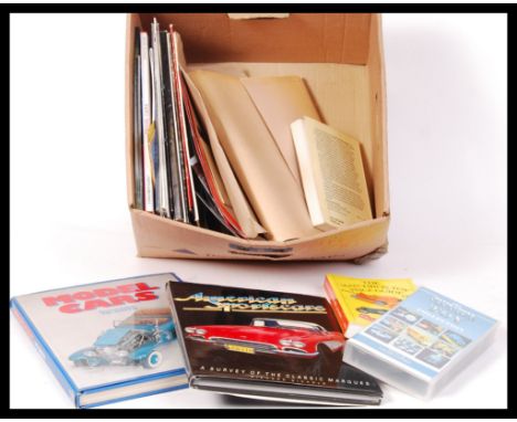 A collection of assorted collectable scale diecast model vehicle reference books / guides to include; Model Cars, American Sp