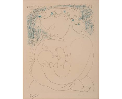 Pablo Picasso (Spanish 1881-1973) GRAND MATERNITÉ signed and numbered 9/200 in pencil in the margin; signed and dated 29.4.63