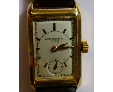 A gentleman's 18ct wristwatch by Patek Philippe &amp; Co. Geneve, the movement stamped no.830113 (cased).