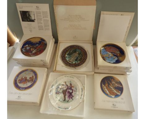 Collection of Hutschenreuther collectors plates , to include 6 from the love of all seasons , 4 nativity , a Villeroy and Boc