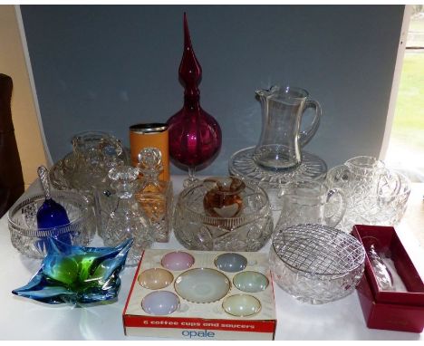 Large collection of mixed glassware