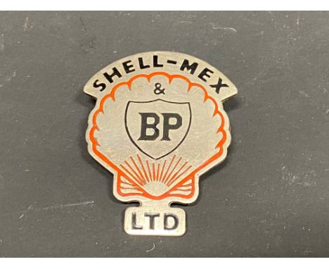 A Shell-Mex &amp; BP Ltd. lapel badge.