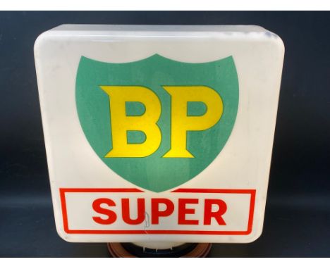 A BP Super glass petrol pump globe by Webbs Crystal, excellent condition and fully stamped underneath.