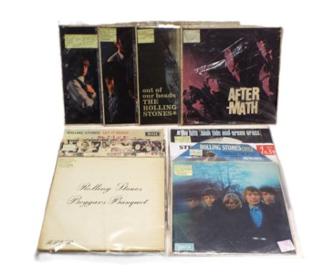 Ten Rolling Stones LP's, Rolling Stones, Rolling Stones No 2, Aftermath, Out of Our Heads, Beggars Banquet, Exile on Main Str