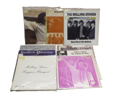 Nine Rolling Stones LP's foreign pressings, Austria, Canada, Switzerland, Italy, Spain etc, 2120 South Michigan Ave, Absolute