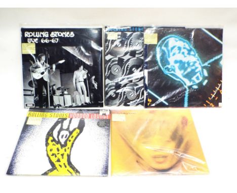 Five Rolling Stones LP's all sealed, Voodo Lounge, Steel Wheels, Emotional Rescue, The Rolling Stones and Rolling Stones Live