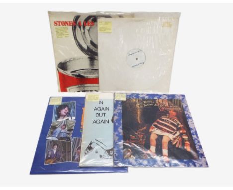 Box of twenty Rolling Stones LP's, 15 USA pressings and 5 bootleg, including Out on Bail, Keep it Cool, Honolulu 1966, More H